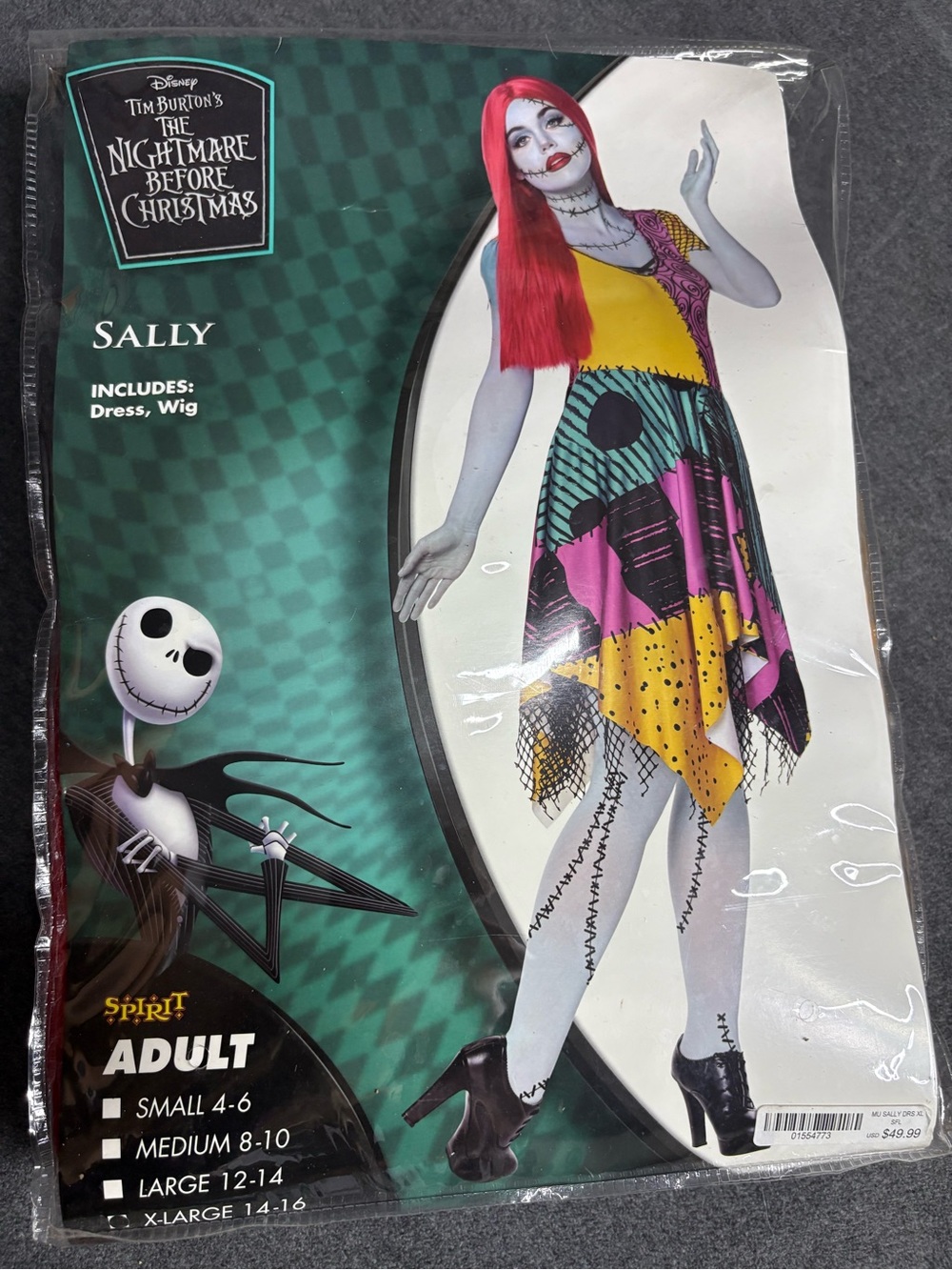 🆕Spirit Nightmare Before Christmas Sally Halloween Costume Adult XL Overnight